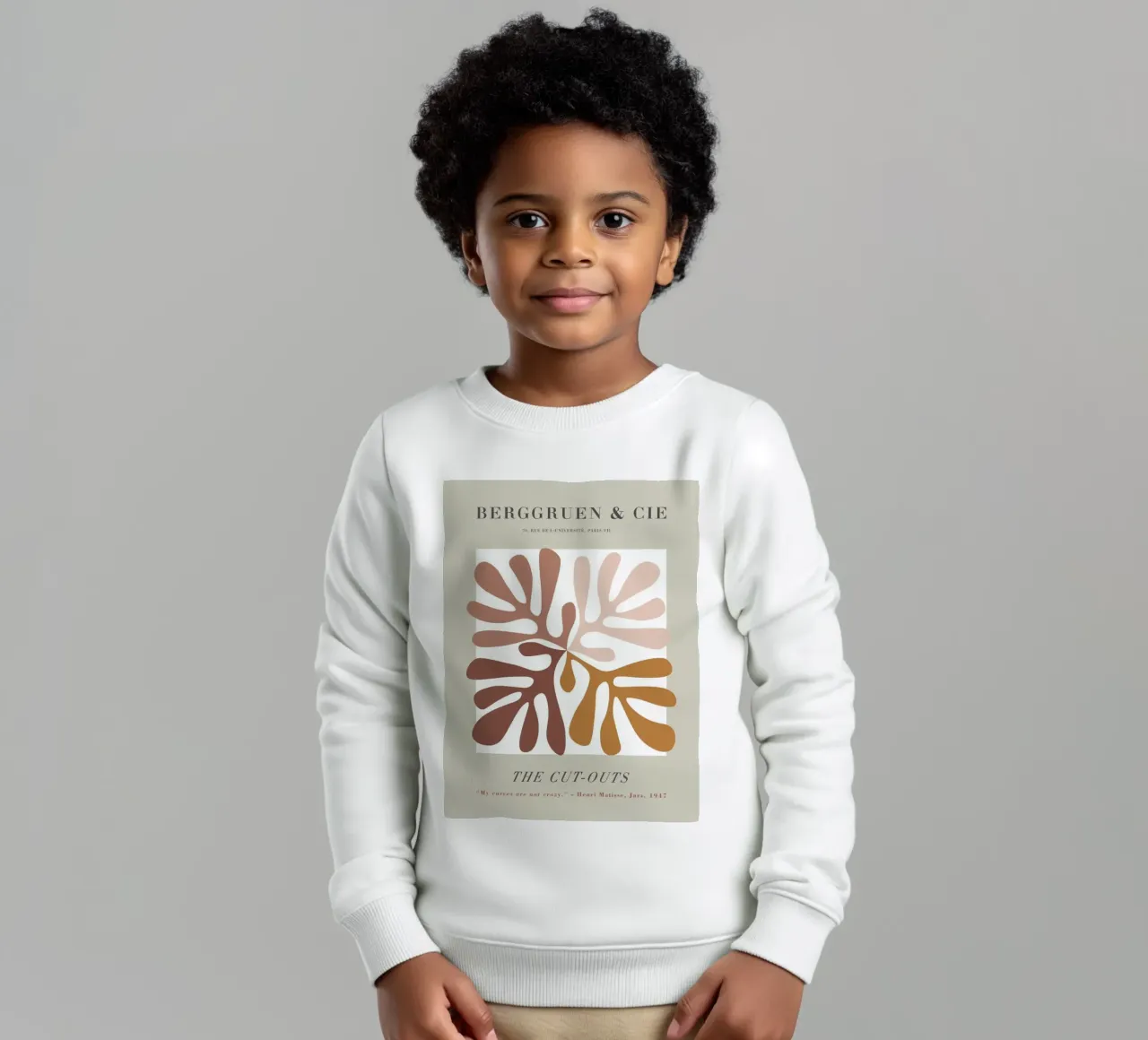 The Cut-Outs - Forme organiche e chic retrò felpa bambino da Whole©