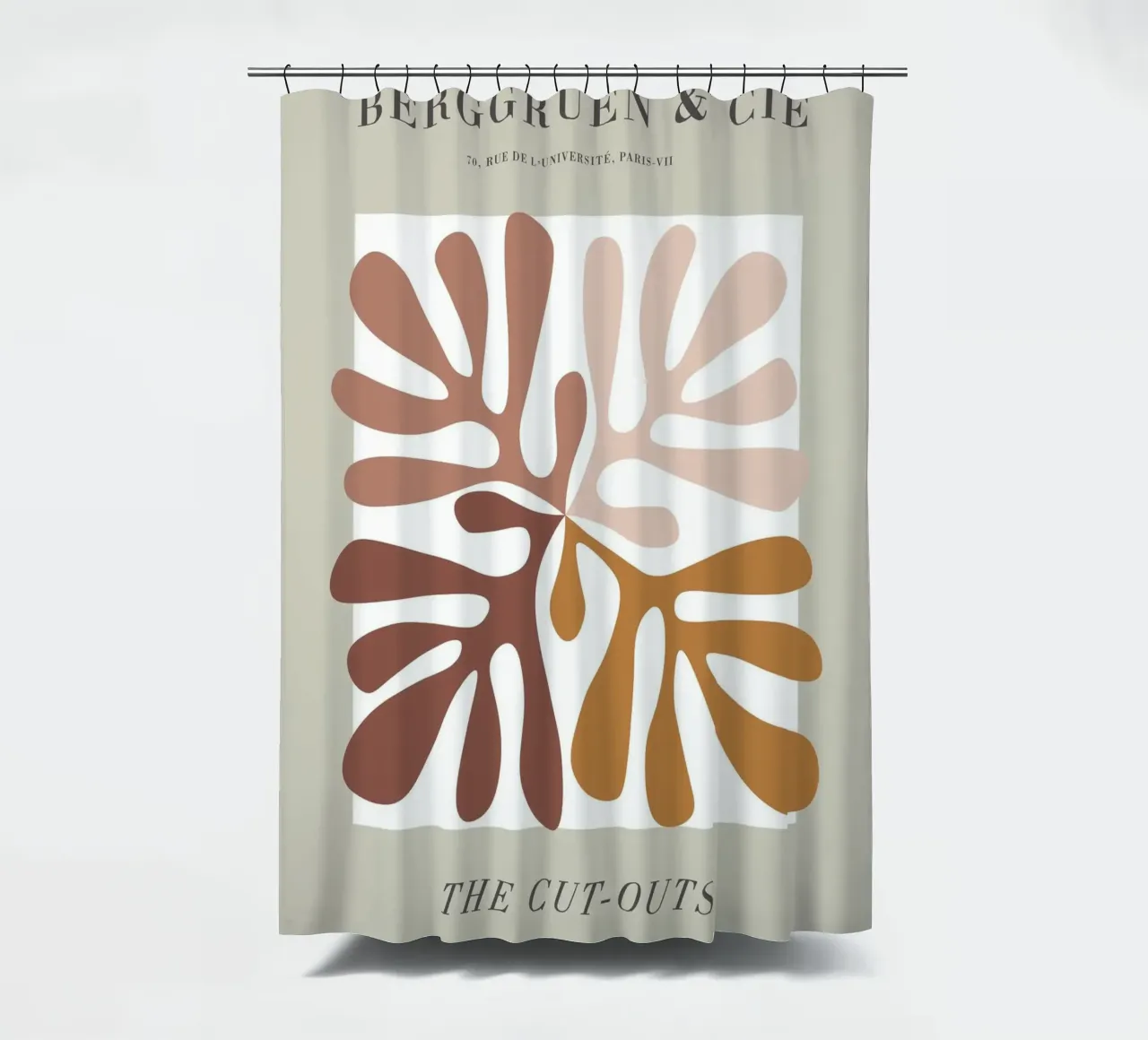 The Cut-Outs – Organische Formen und Retro-Chic Duschvorhang von Whole©