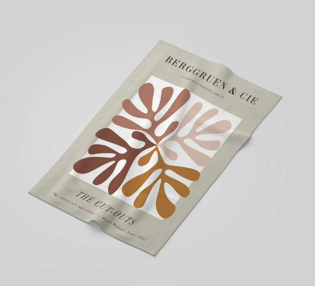 The Cut-Outs - Forme organiche e chic retrò telo mare da Whole©