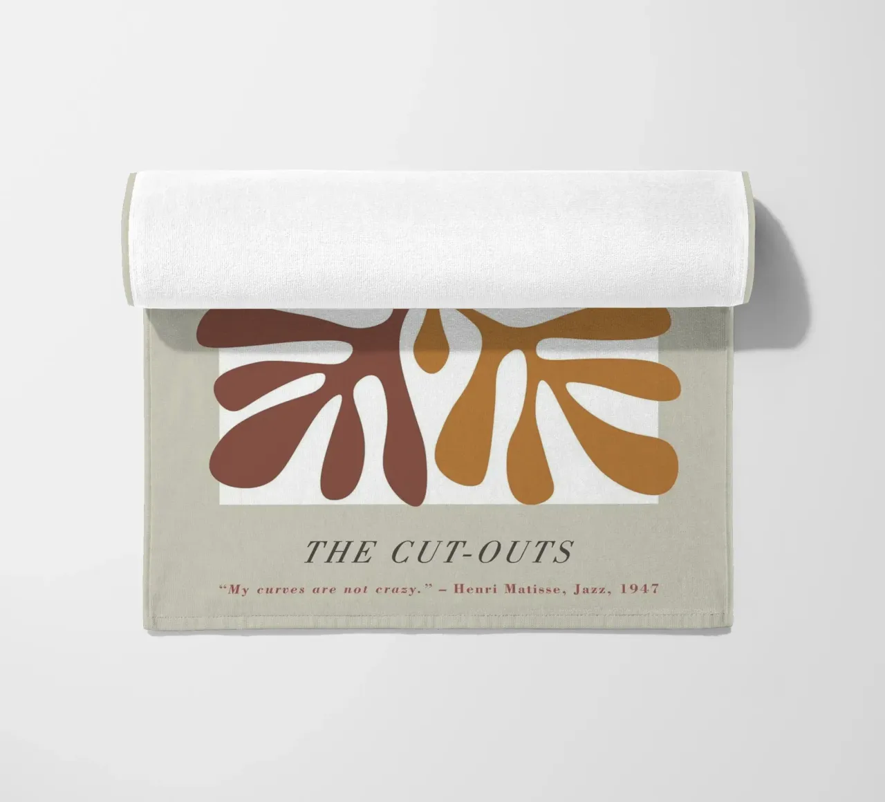 The Cut-Outs - Forme organiche e chic retrò telo mare da Whole©
