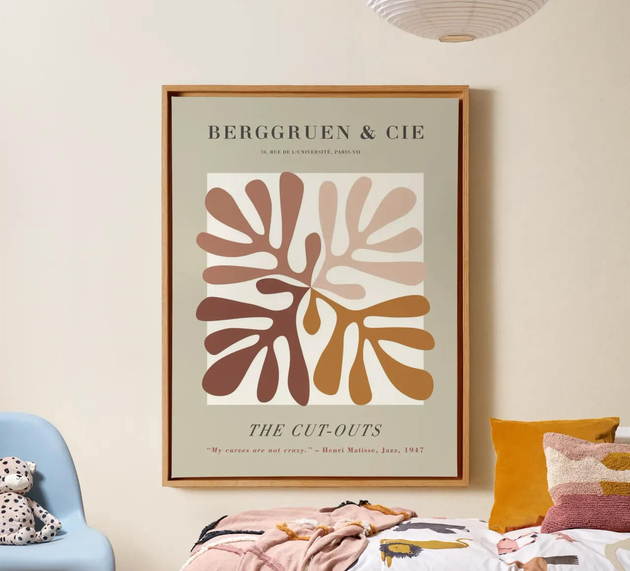 The Cut-Outs - Forme organiche e chic retrò tela con Cornice a cassetta da Whole©