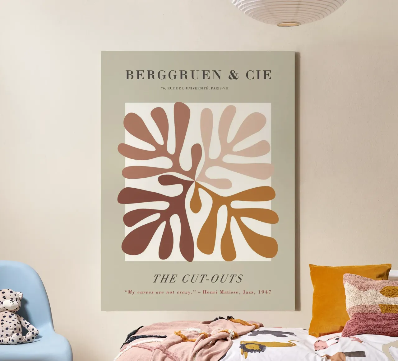 The Cut-Outs - Forme organiche e chic retrò tela con Cornice a cassetta da Whole©