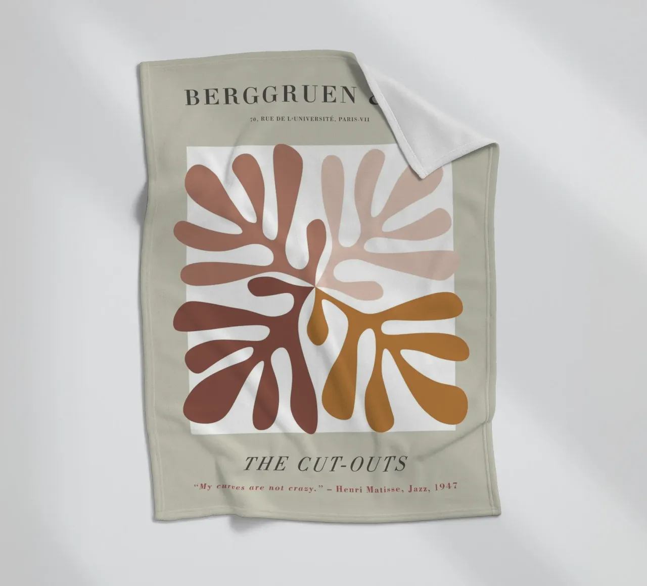 The Cut-Outs - Forme organiche e chic retrò coperta in pile da Whole©