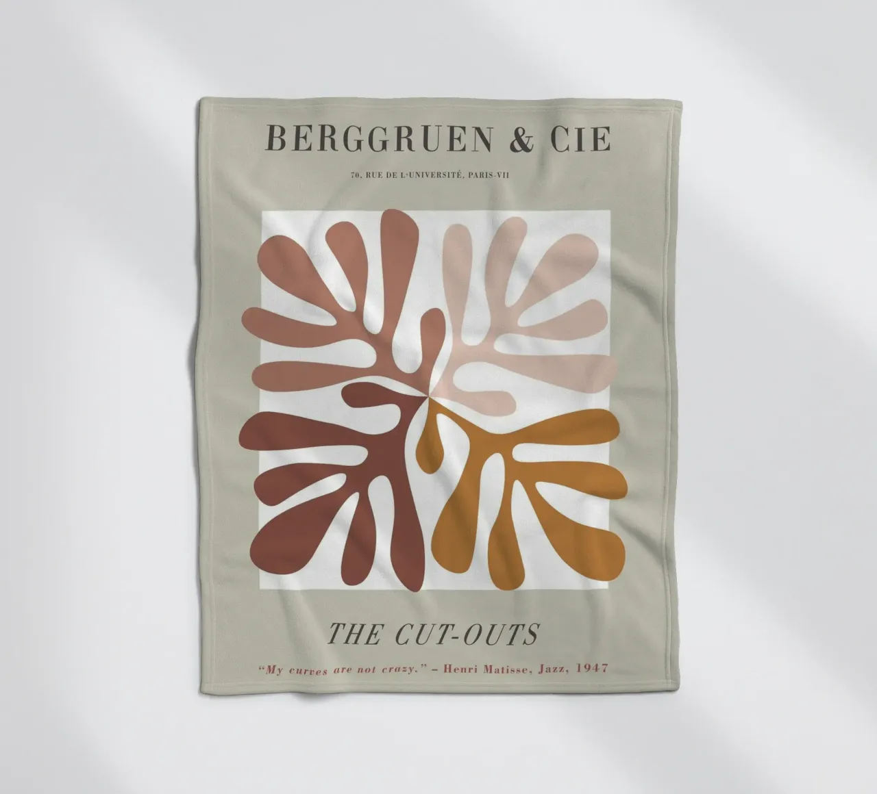 The Cut-Outs - Forme organiche e chic retrò coperta in pile da Whole©