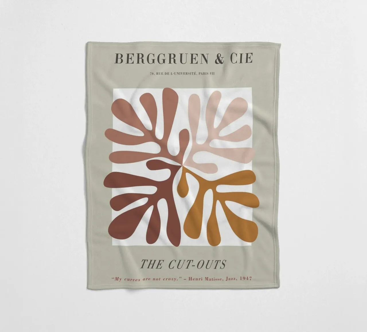 The Cut-Outs - Forme organiche e chic retrò coperta in pile da Whole©