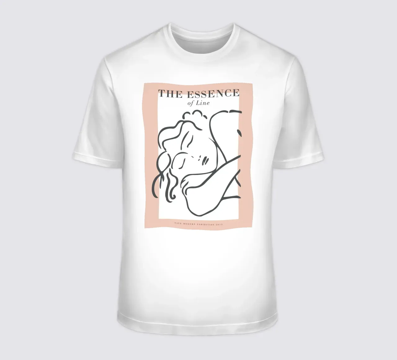 La esencia de la línea: gracia en las líneas minimalistas camiseta de Whole©