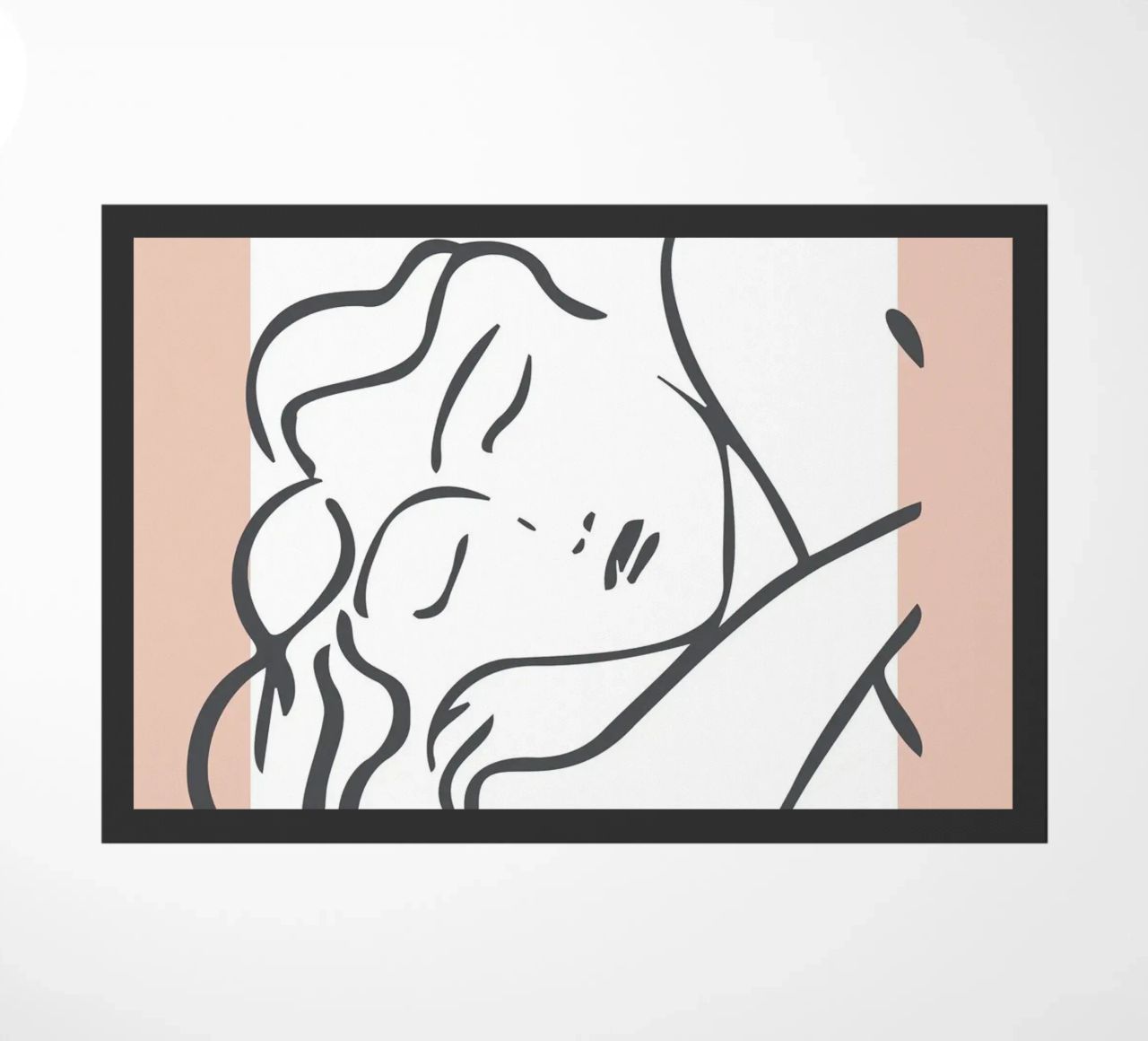 The Essence of Line – Anmut in minimalistischen Linien Fußmatte von Whole©