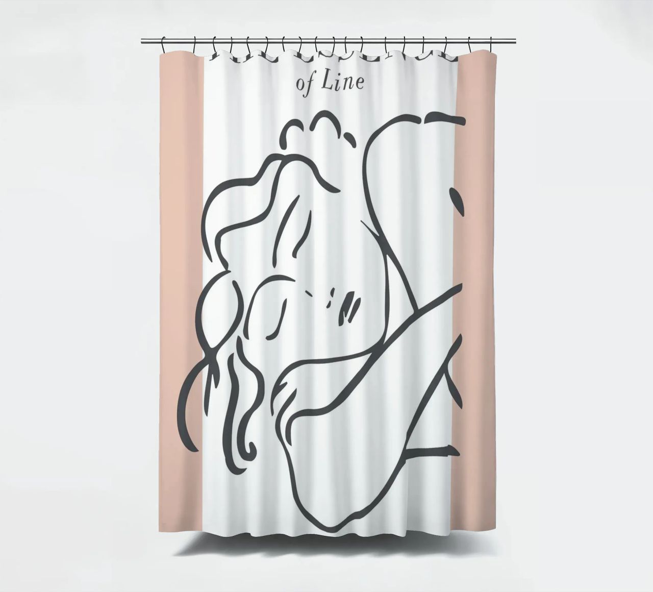 The Essence of Line – Anmut in minimalistischen Linien Duschvorhang von Whole©