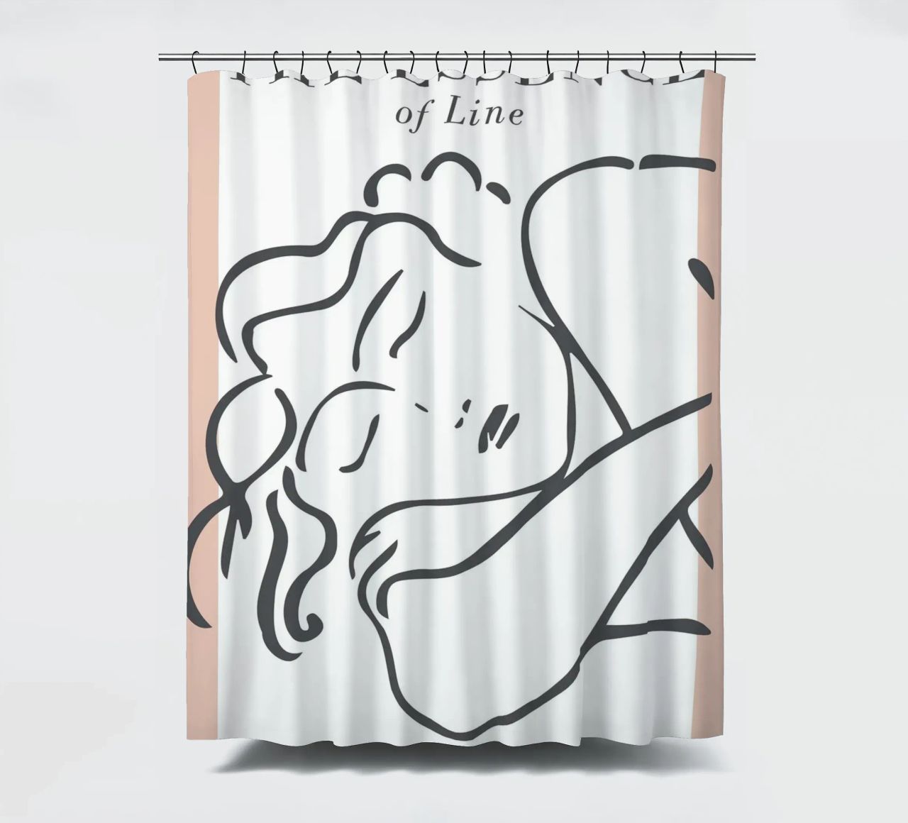 The Essence of Line – Anmut in minimalistischen Linien Duschvorhang von Whole©