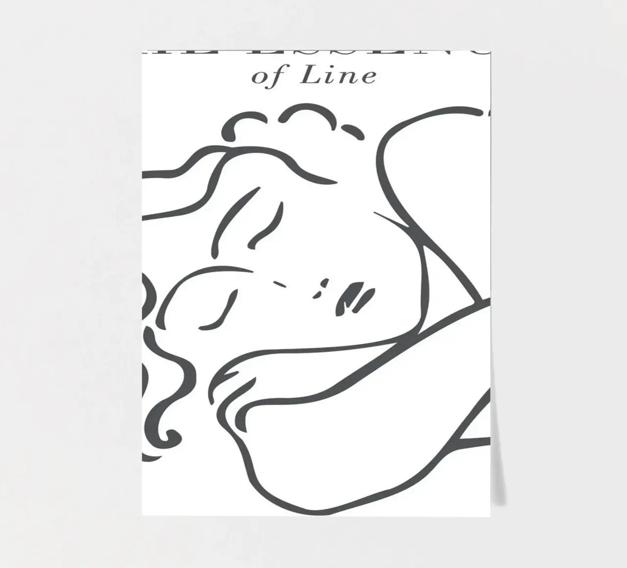 L'essenza della linea: la grazia delle linee minimaliste foglio adesivo da Whole©