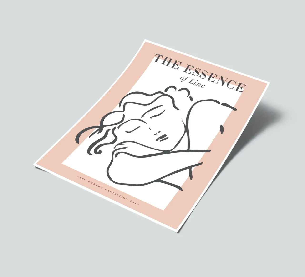 L'essenza della linea: la grazia delle linee minimaliste foglio adesivo da Whole©
