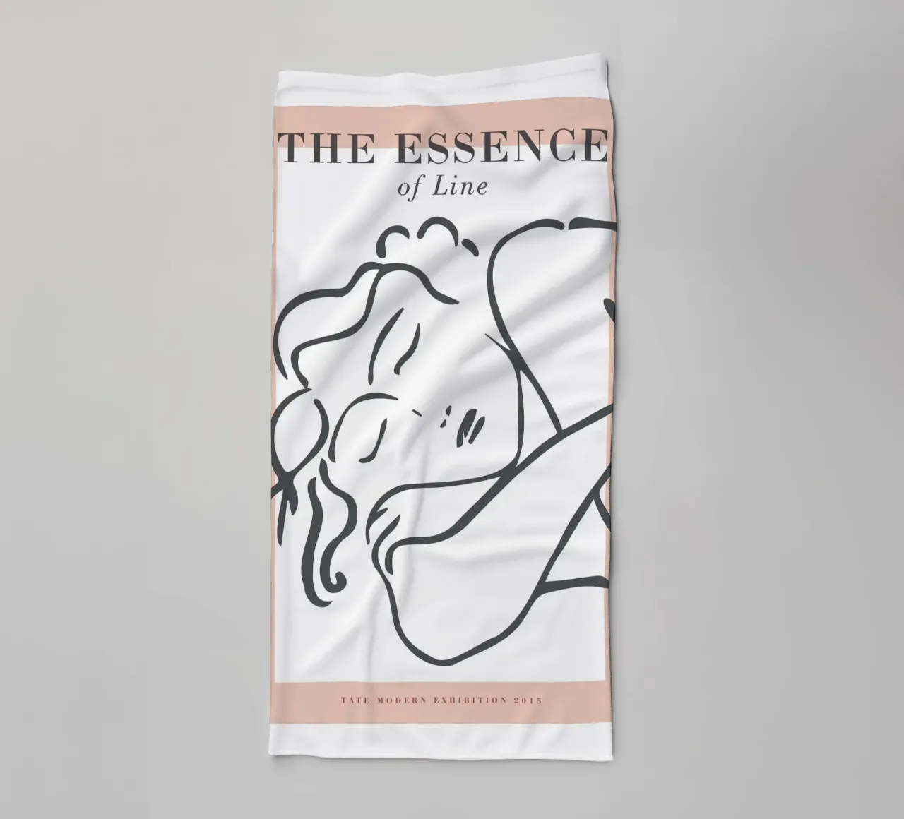 The Essence of Line – Anmut in minimalistischen Linien Handtuch von Whole©