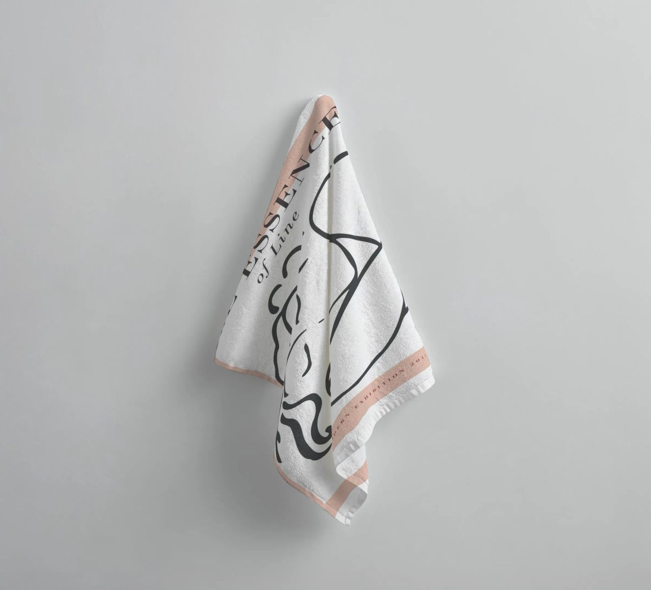The Essence of Line – Anmut in minimalistischen Linien Handtuch von Whole©