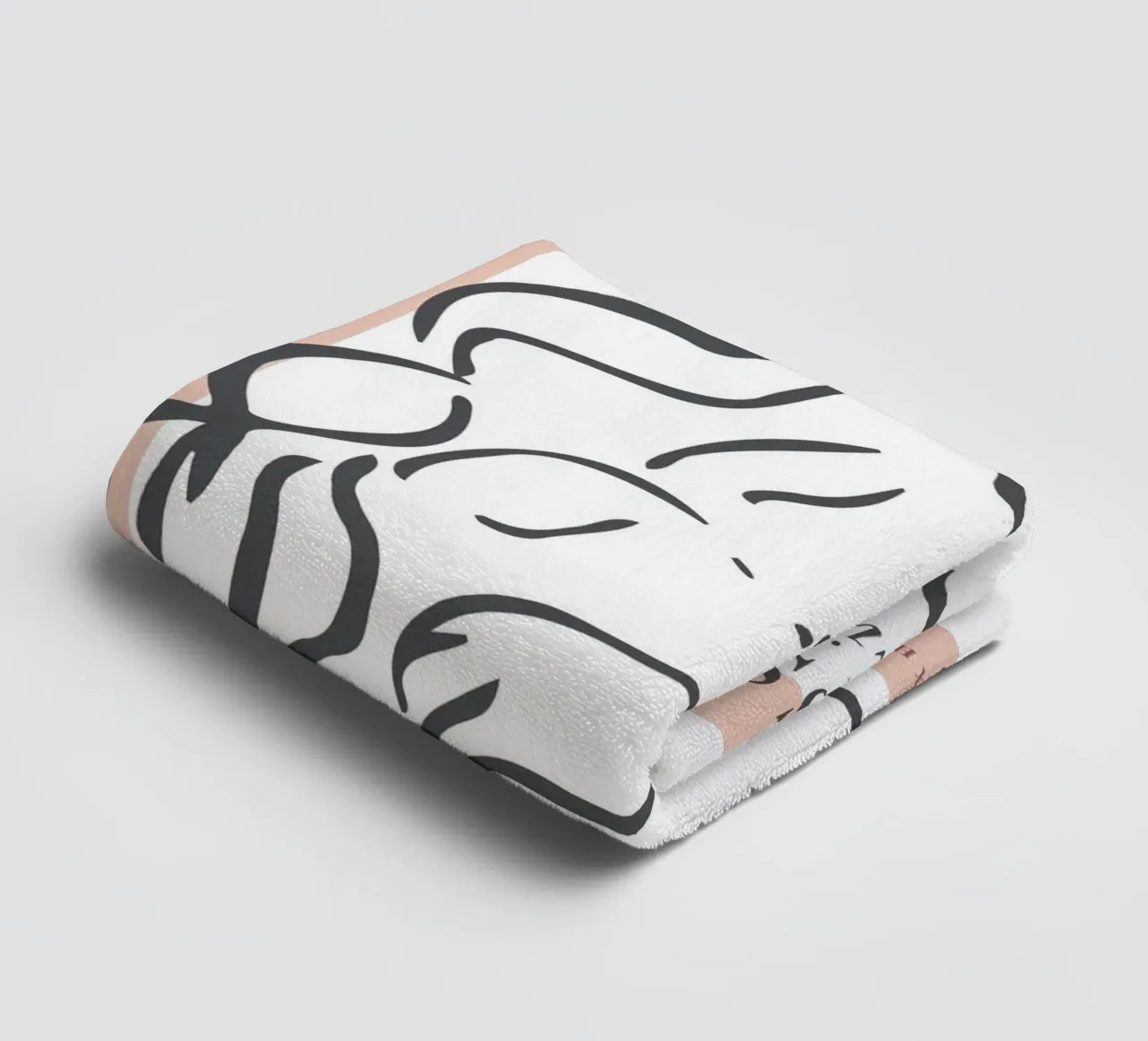 The Essence of Line – Anmut in minimalistischen Linien Handtuch von Whole©