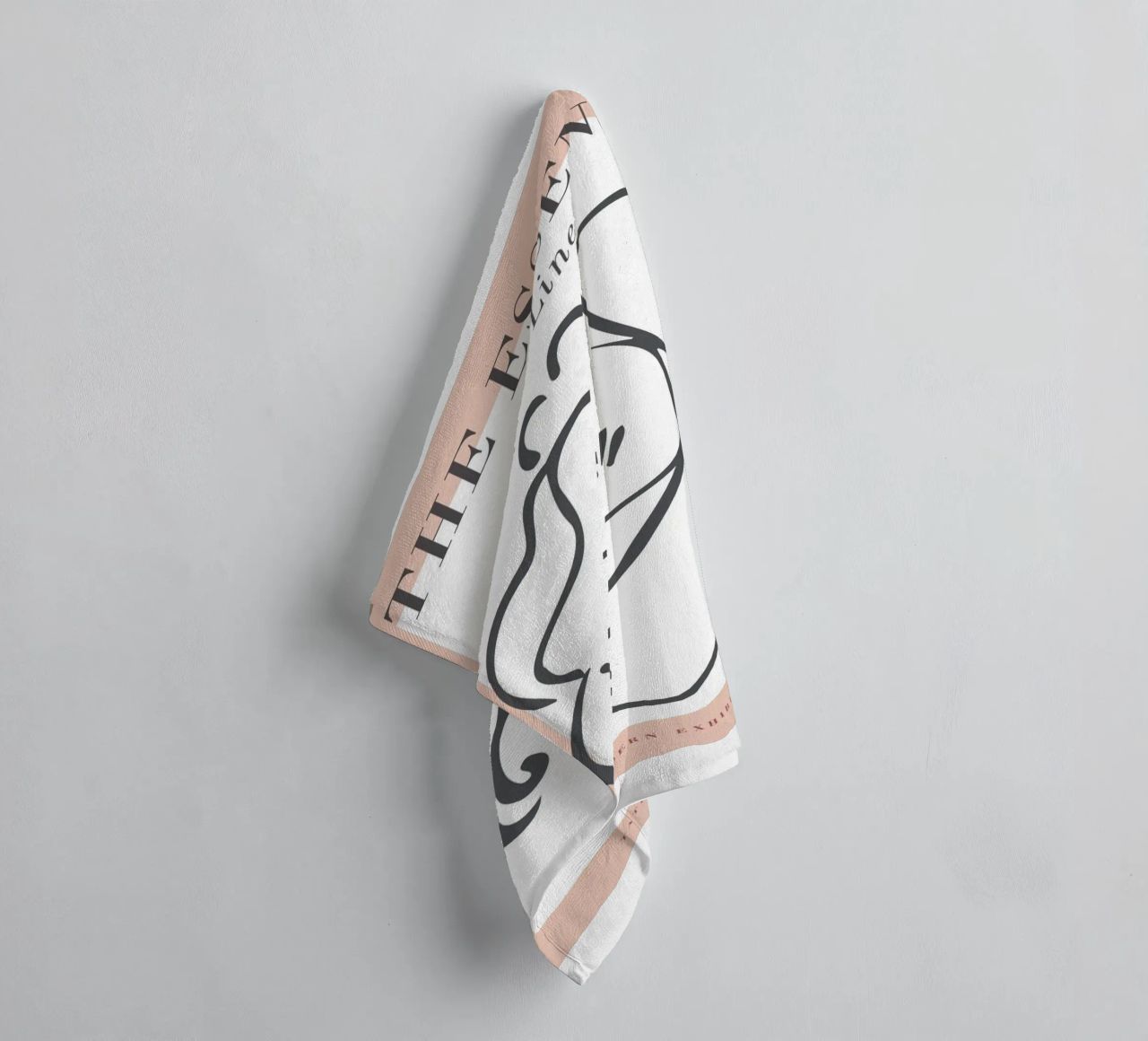 The Essence of Line – Anmut in minimalistischen Linien Handtuch von Whole©