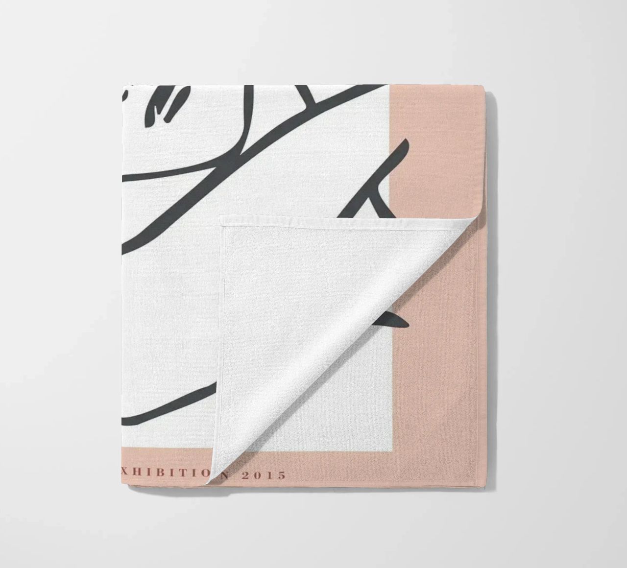 The Essence of Line – Anmut in minimalistischen Linien Strandtuch von Whole©