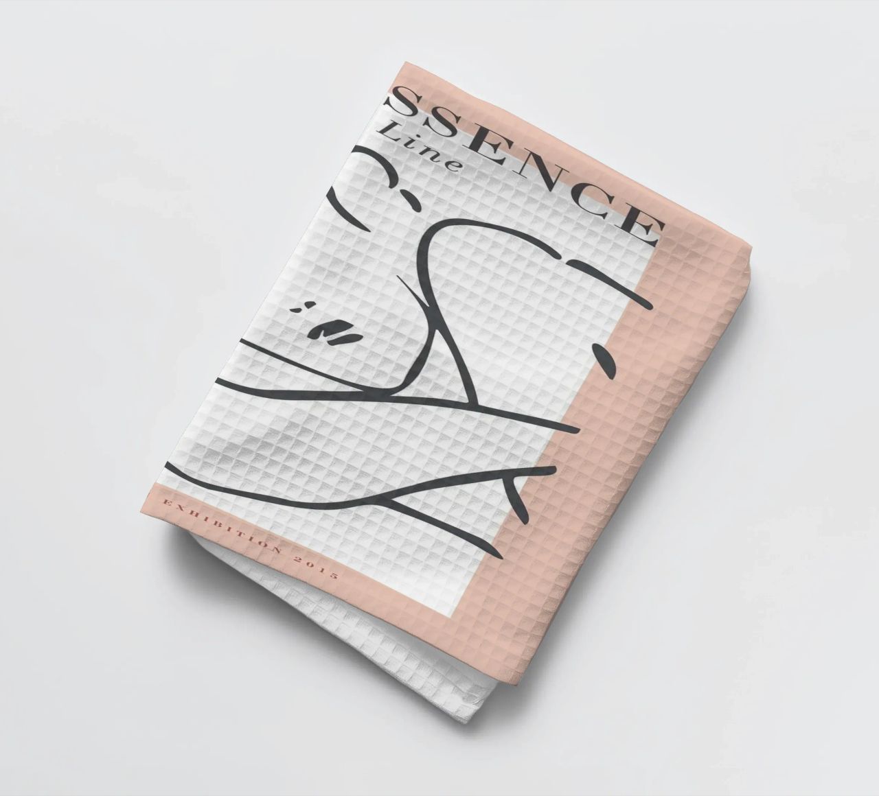 The Essence of Line – Anmut in minimalistischen Linien Geschirrtuch von Whole©