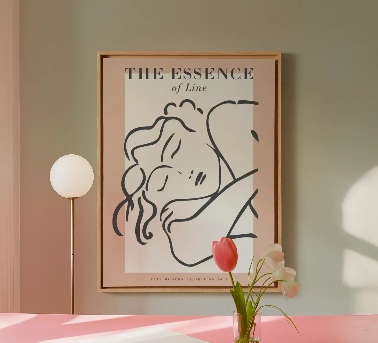 L'essenza della linea: la grazia delle linee minimaliste tela da Whole©
