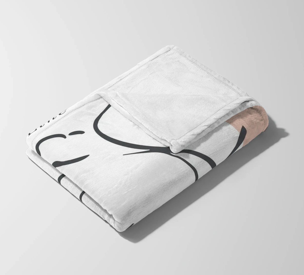 The Essence of Line – Anmut in minimalistischen Linien Fleecedecke von Whole©