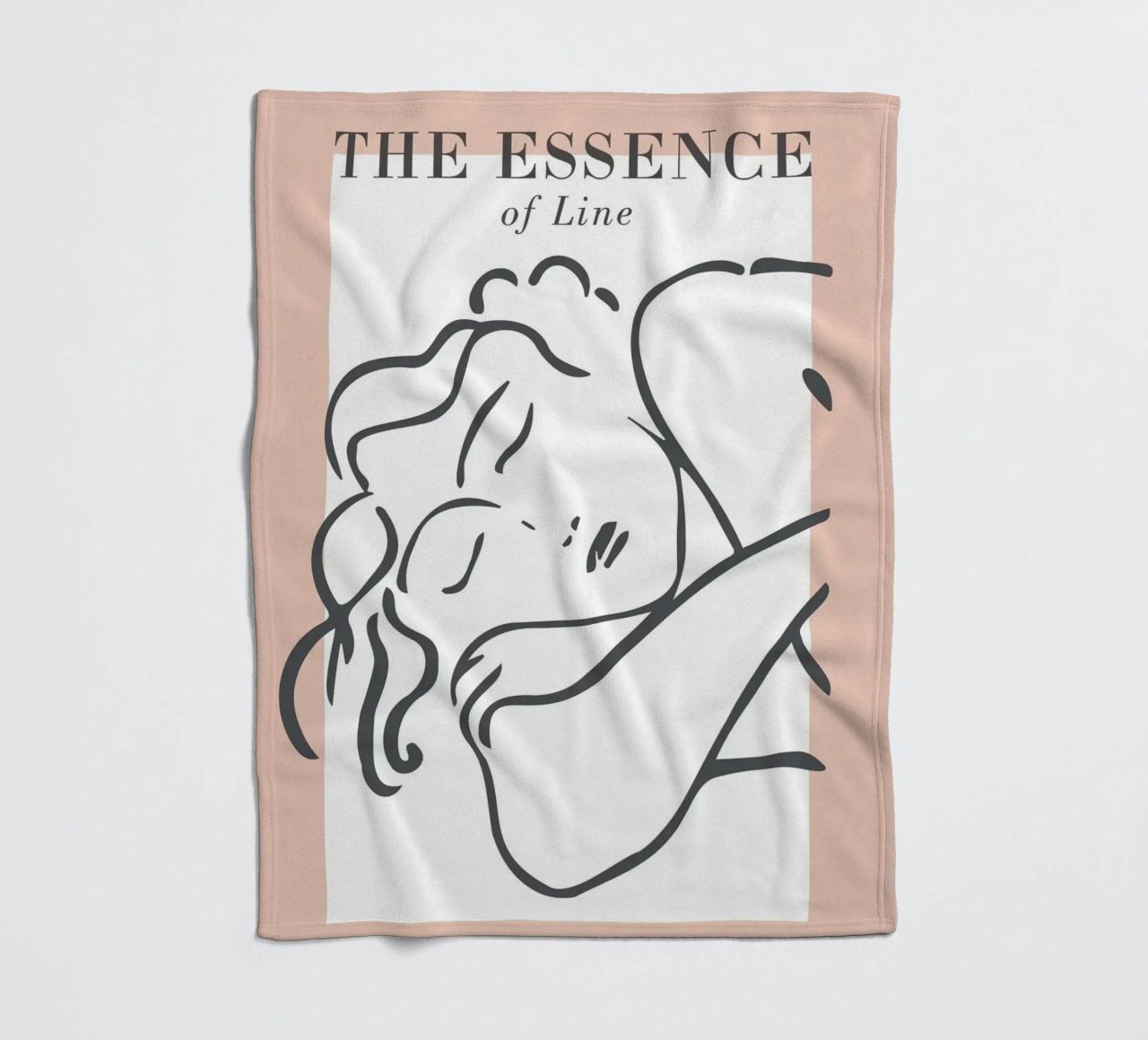 The Essence of Line – Anmut in minimalistischen Linien Fleecedecke von Whole©
