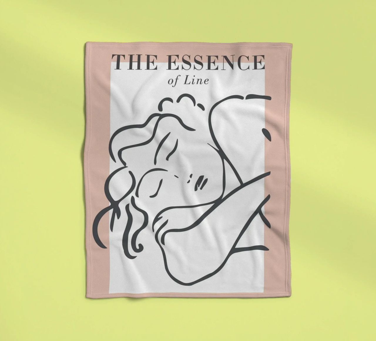 The Essence of Line – Anmut in minimalistischen Linien Fleecedecke von Whole©