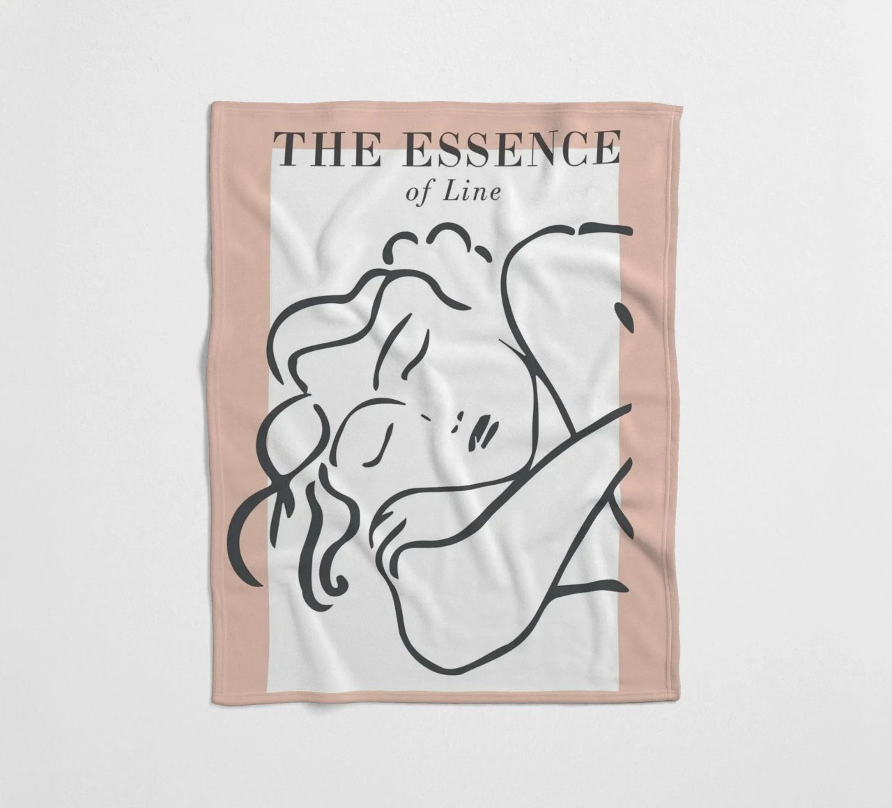 The Essence of Line – Anmut in minimalistischen Linien Fleecedecke von Whole©