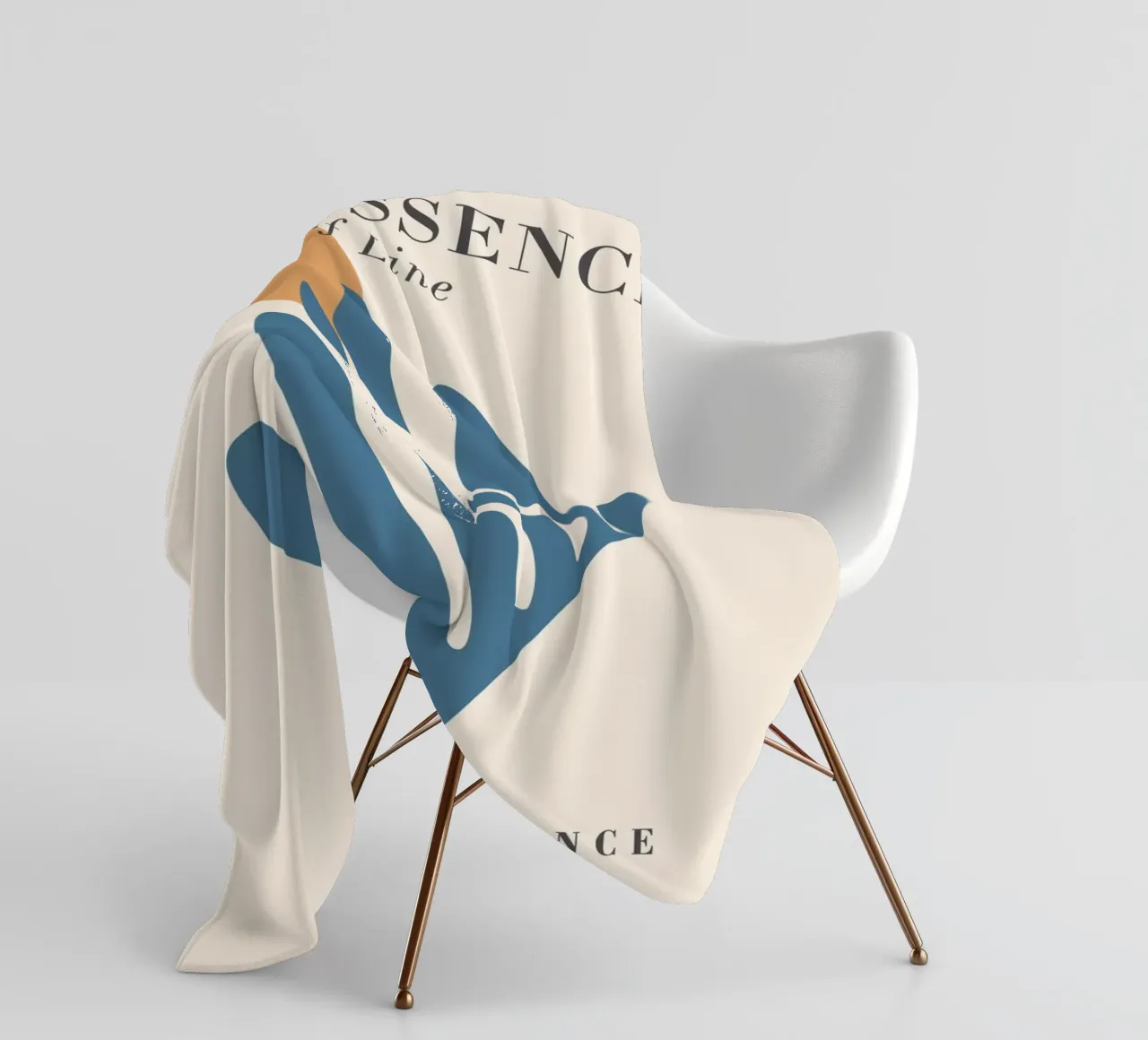 Essenz der Linien – Abstraktes, Modernes Design Fleecedecke von Whole©