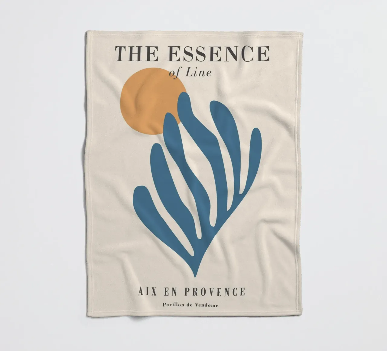 Essenz der Linien – Abstraktes, Modernes Design Fleecedecke von Whole©