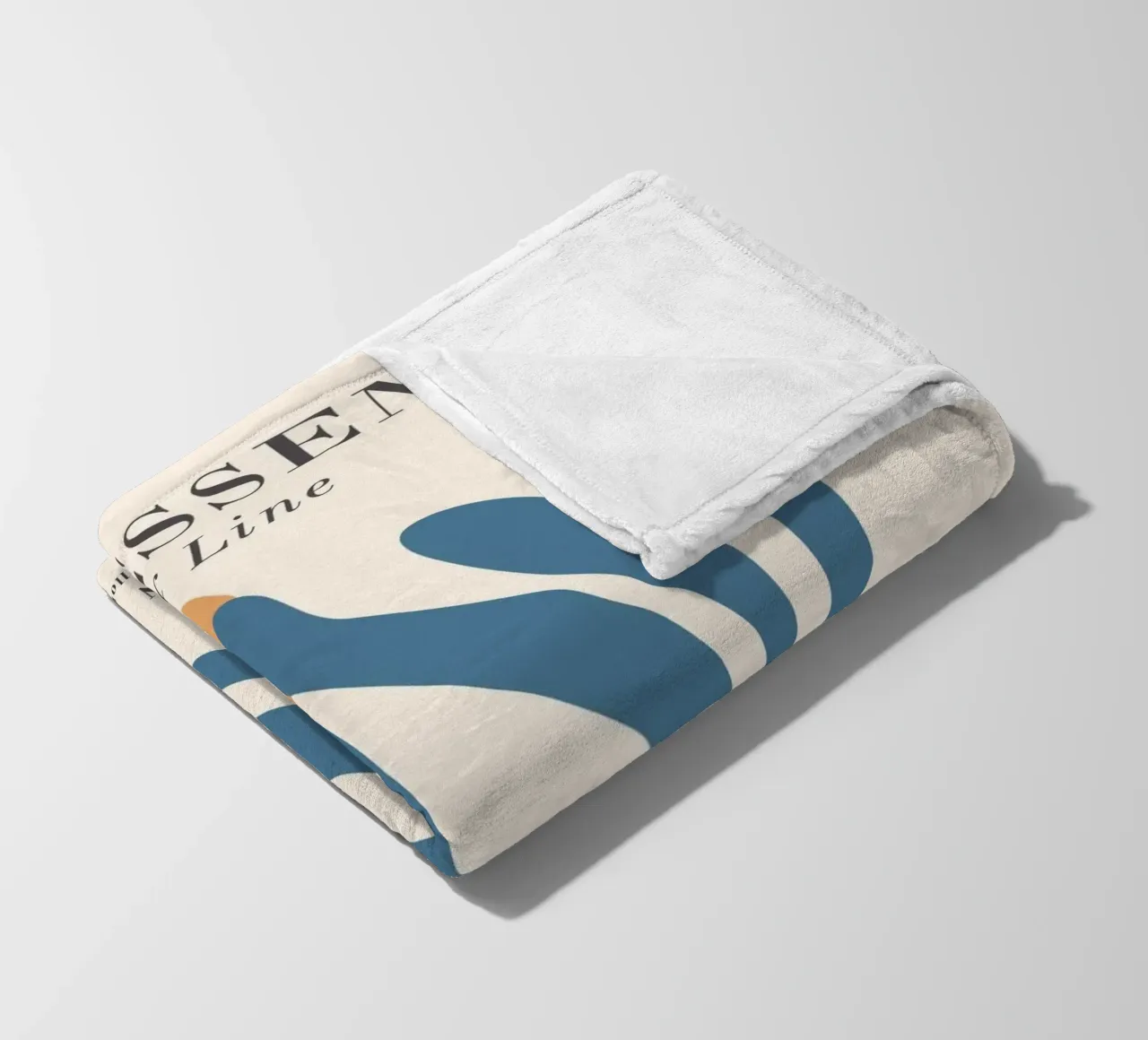 Essenz der Linien – Abstraktes, Modernes Design Fleecedecke von Whole©