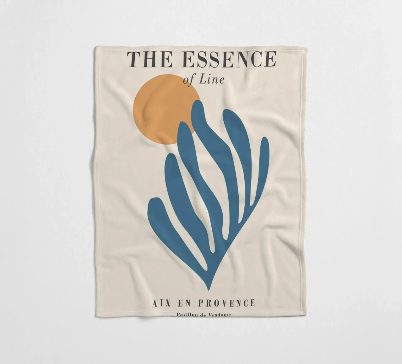 Essenza delle linee - Design astratto e moderno coperta in pile da Whole©