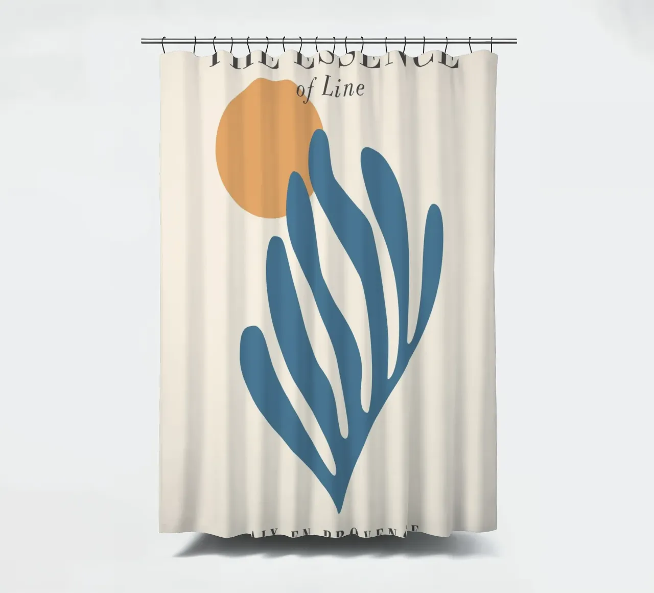 Essence of lines - Abstract, modern design shower curtain by Whole©