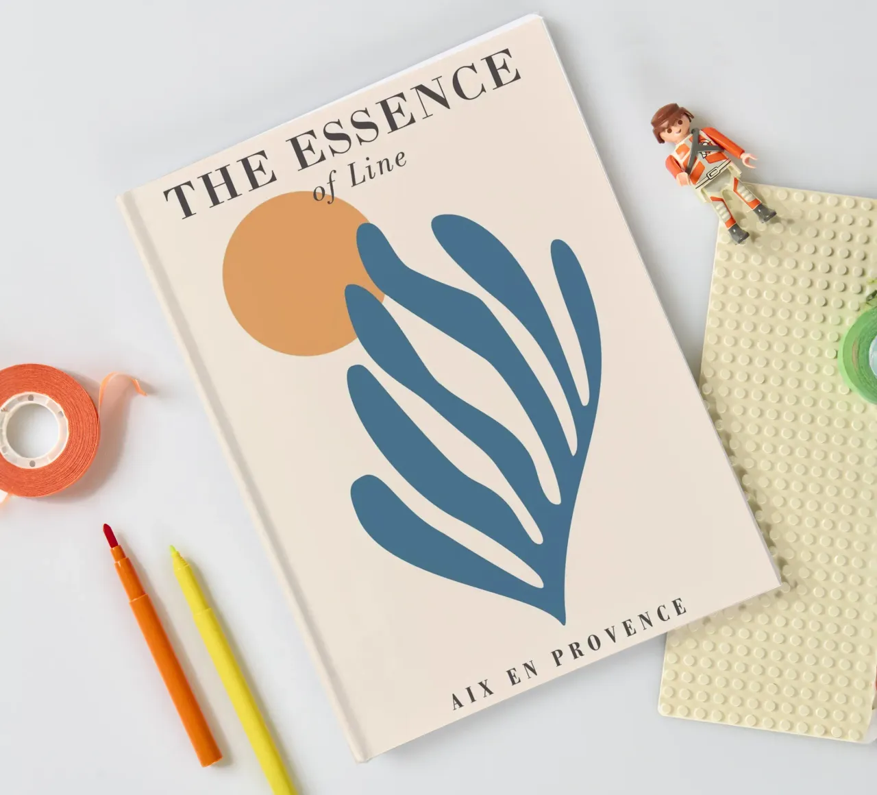 Essence of lines - Abstract, modern design notebook by Whole©