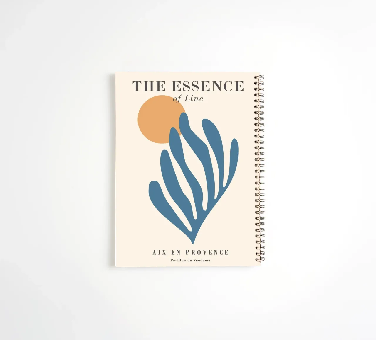 Essence of lines - Abstract, modern design spiral notebook by Whole©