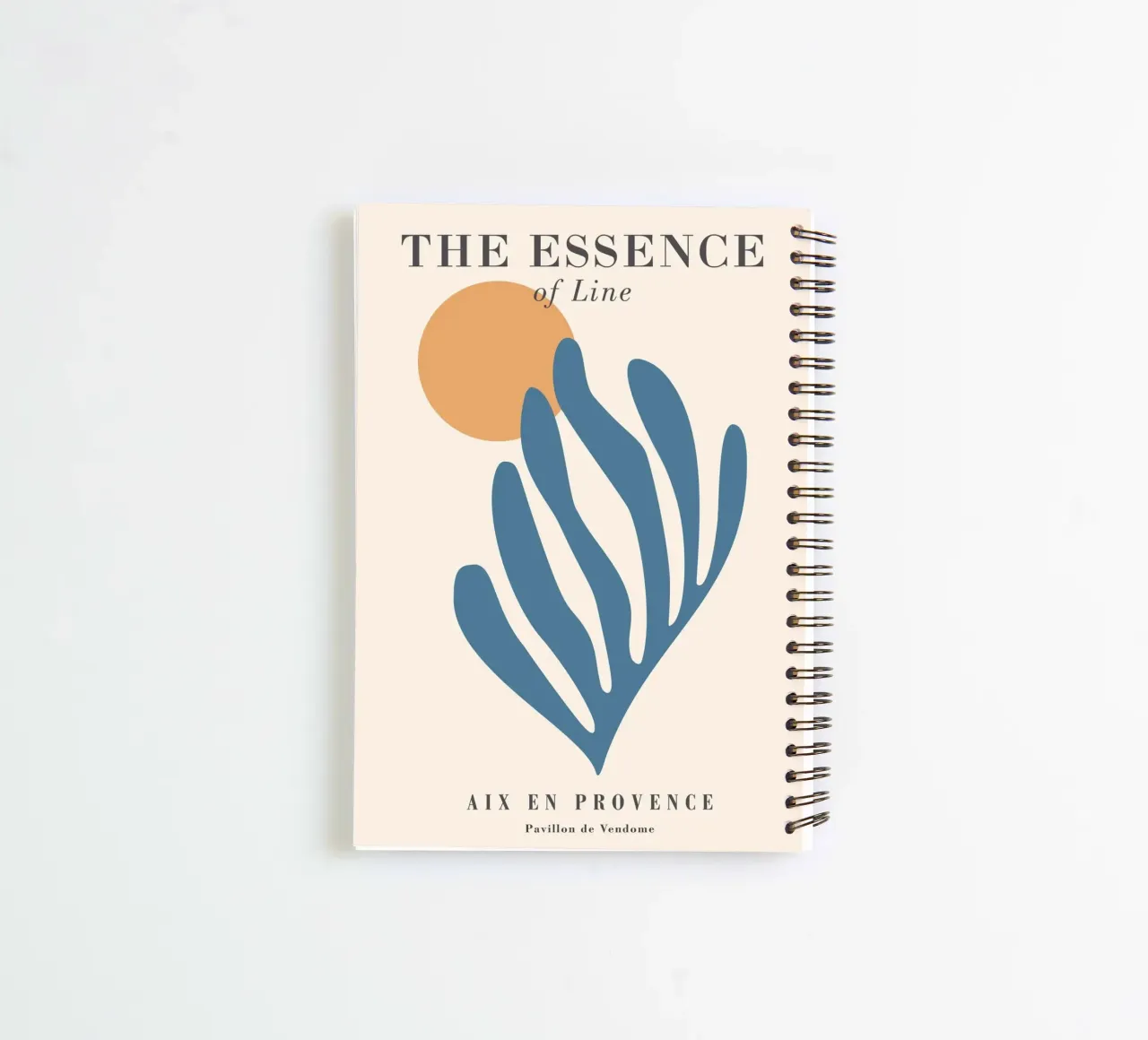 Essence of lines - Abstract, modern design spiral notebook by Whole©
