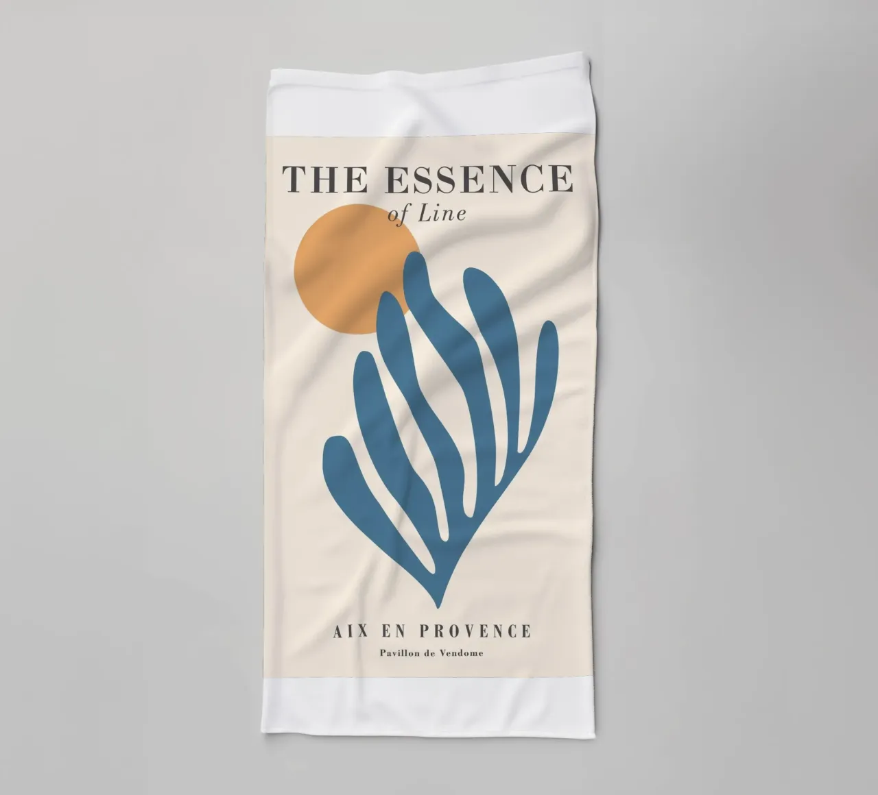 Essence of lines - Abstract, modern design towel by Whole©