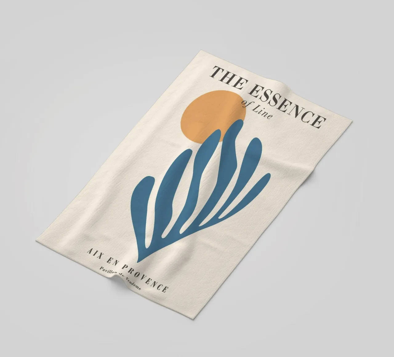 Essence of lines - Abstract, modern design beach towel by Whole©