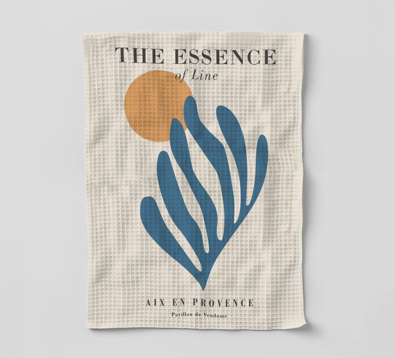Essence of lines - Abstract, modern design tea towel by Whole©