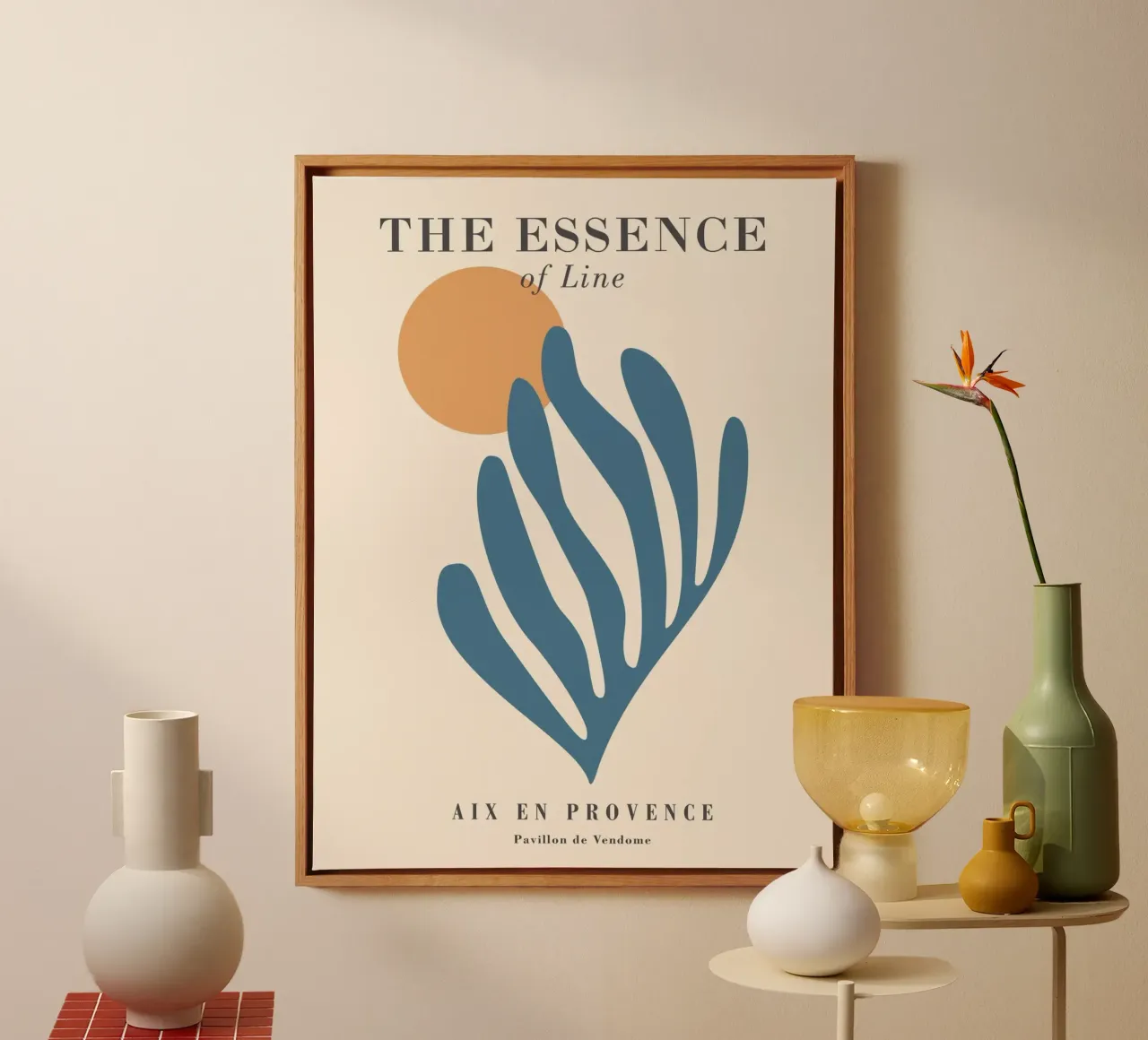 Essentie van lijnen - Abstract, modern ontwerp canvas van Whole©