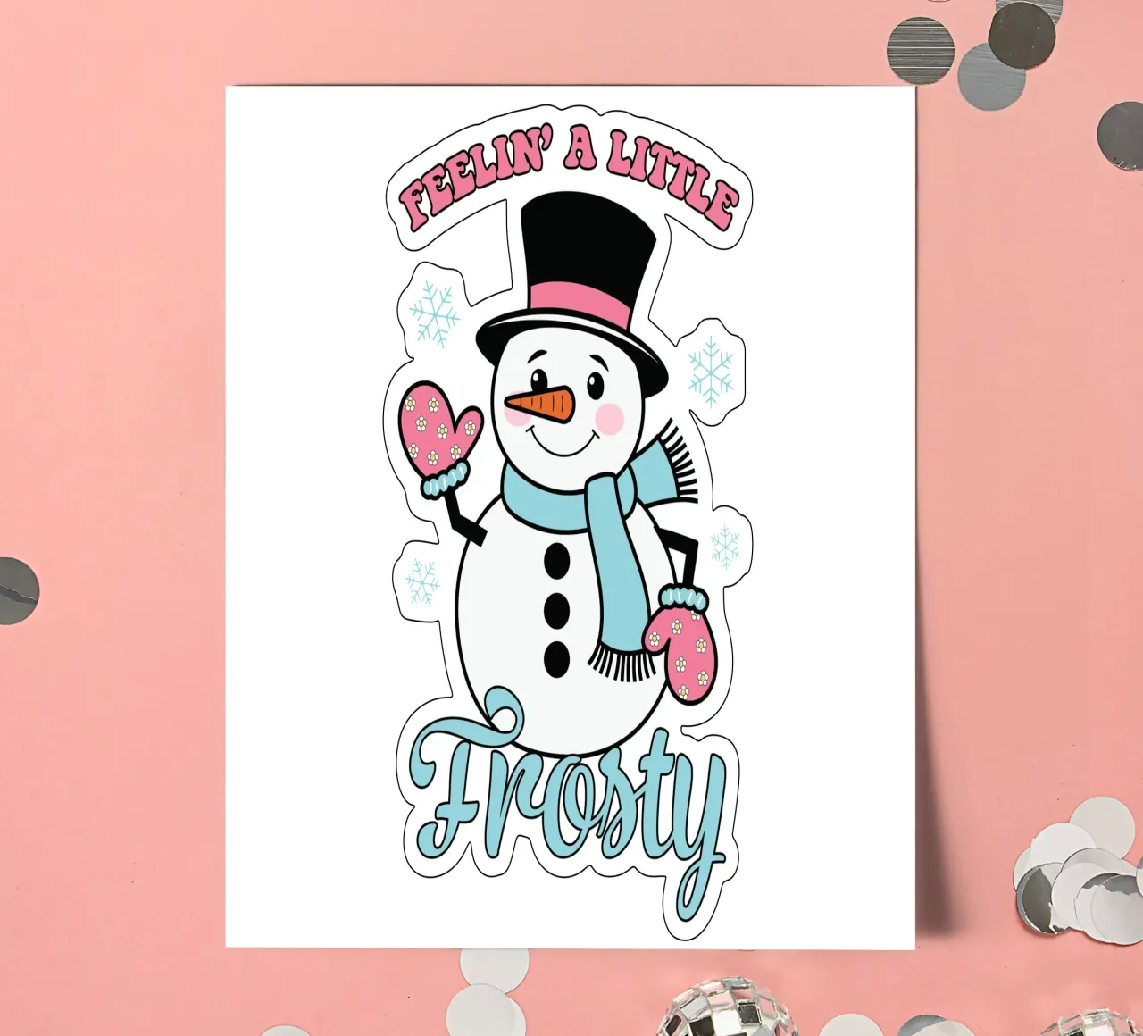Feelin' a Little Frosty Stickerbogen von edsonramosart