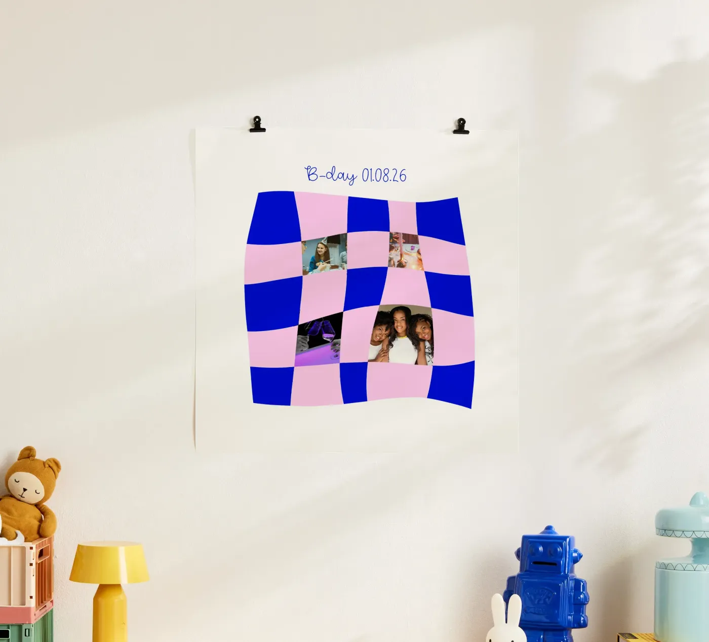 chessboard collage poster da DopamineDesign