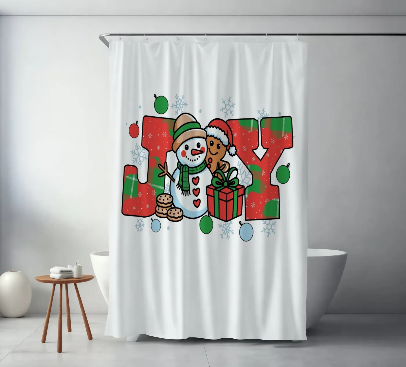 JOY shower curtain by edsonramosart