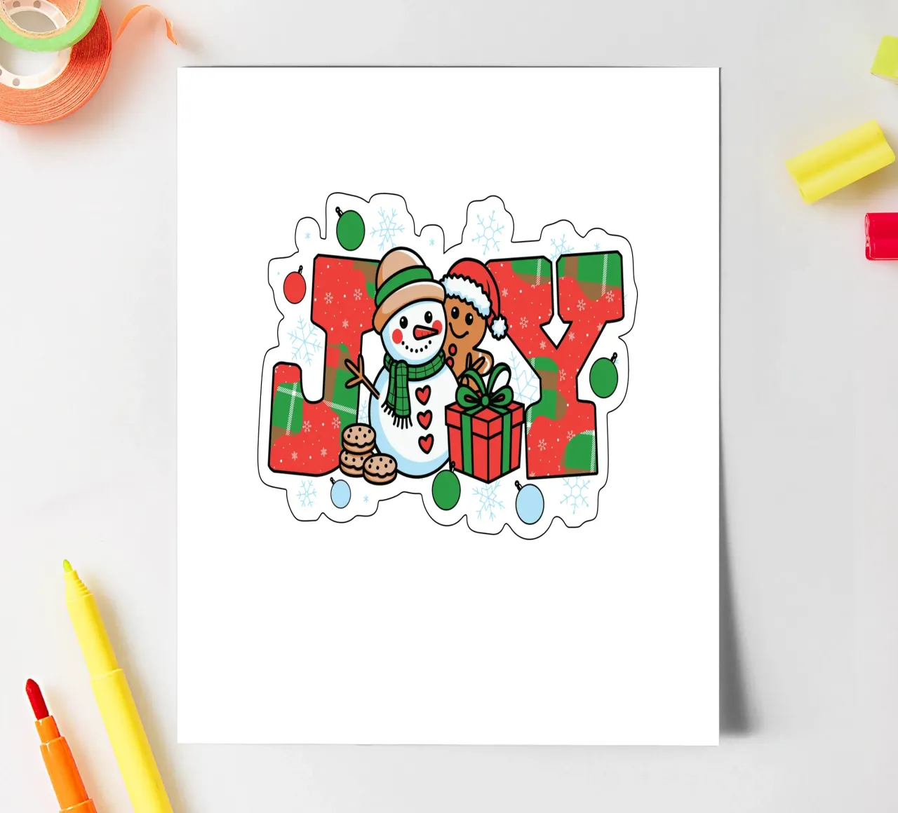 JOY sticker sheet by edsonramosart