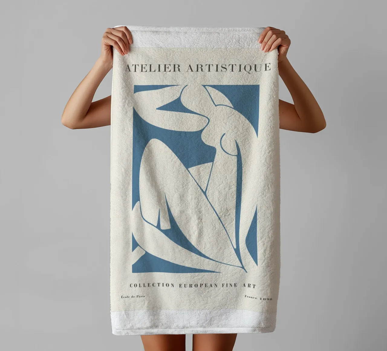 Abstract Figure - European Art in Modern Style towel by Whole©