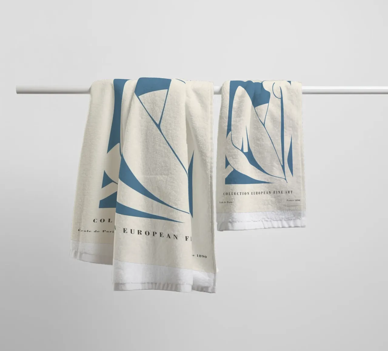 Abstract Figure - European Art in Modern Style towel by Whole©