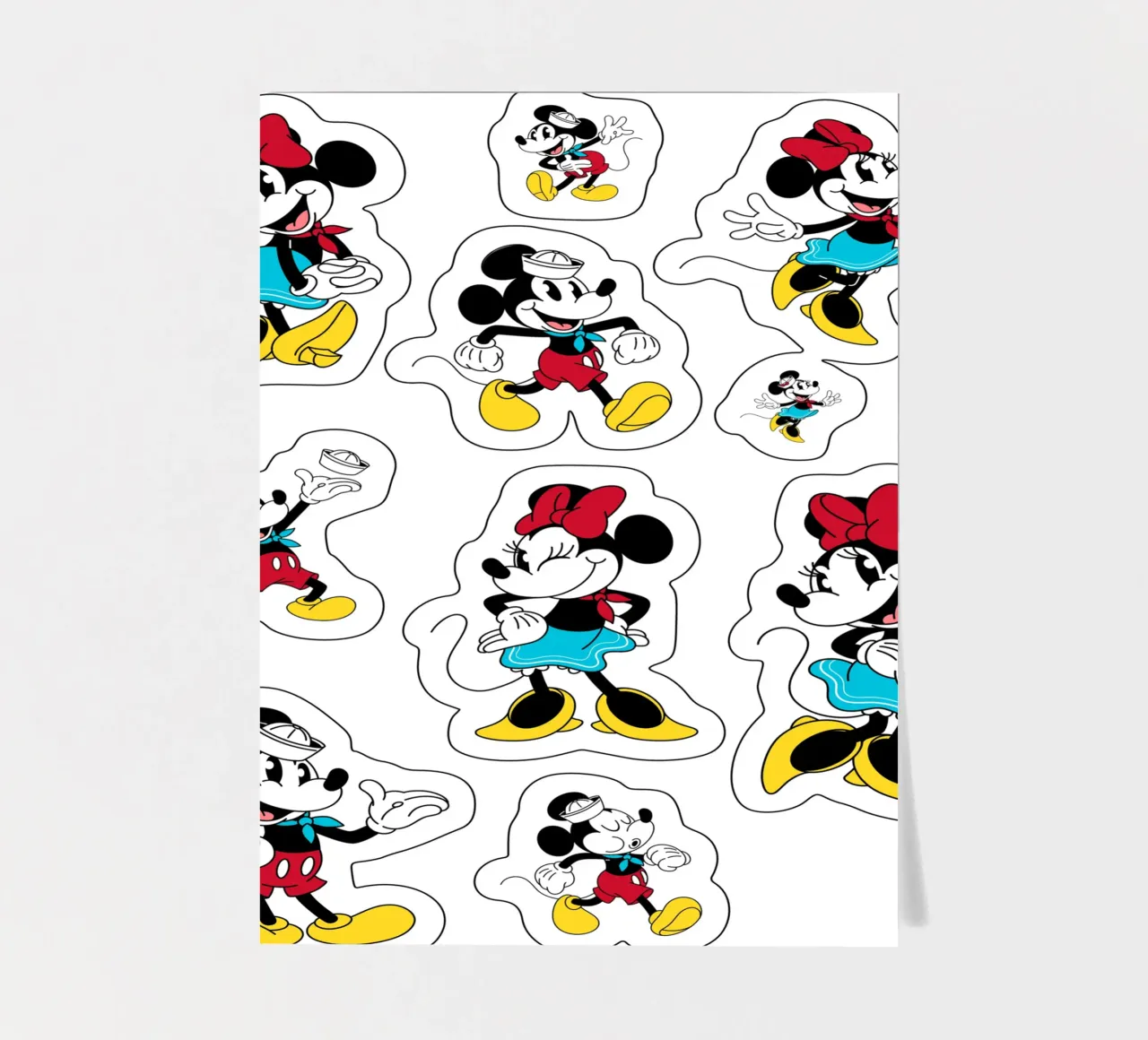 Micky & Minnie stickervel van Mickey Mouse - Sticker Shop