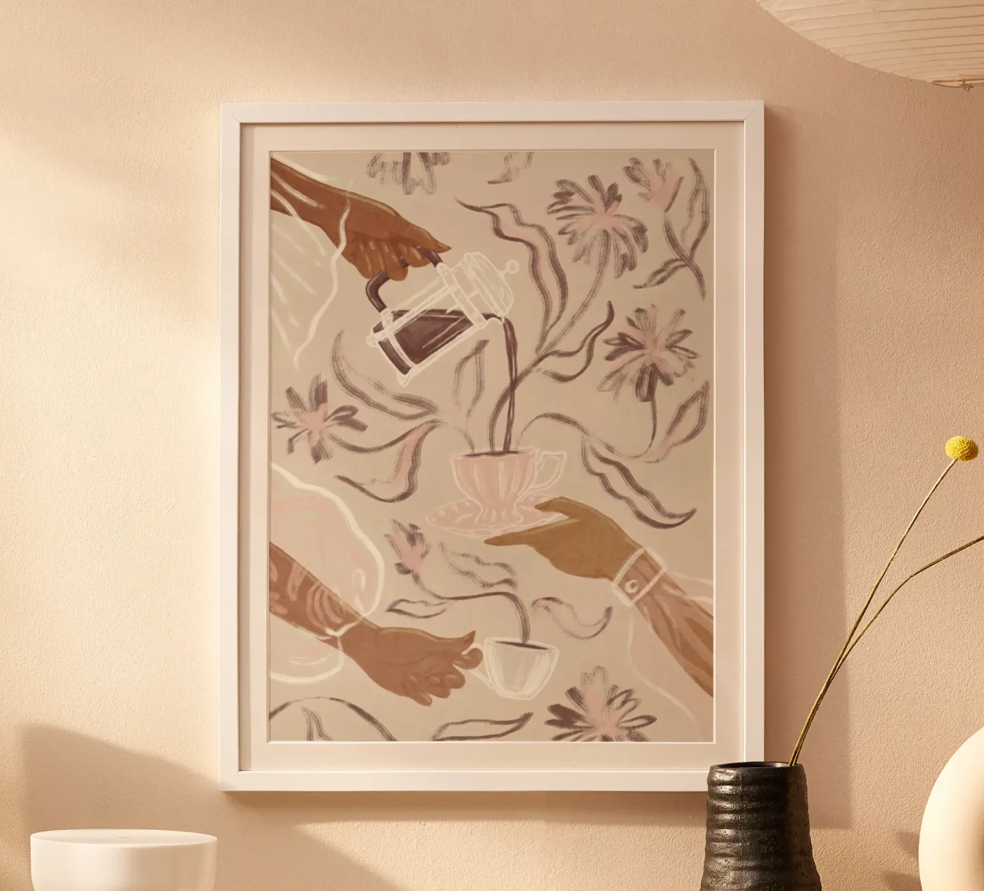 Kaffee-Abend Poster von Jaureguiprint