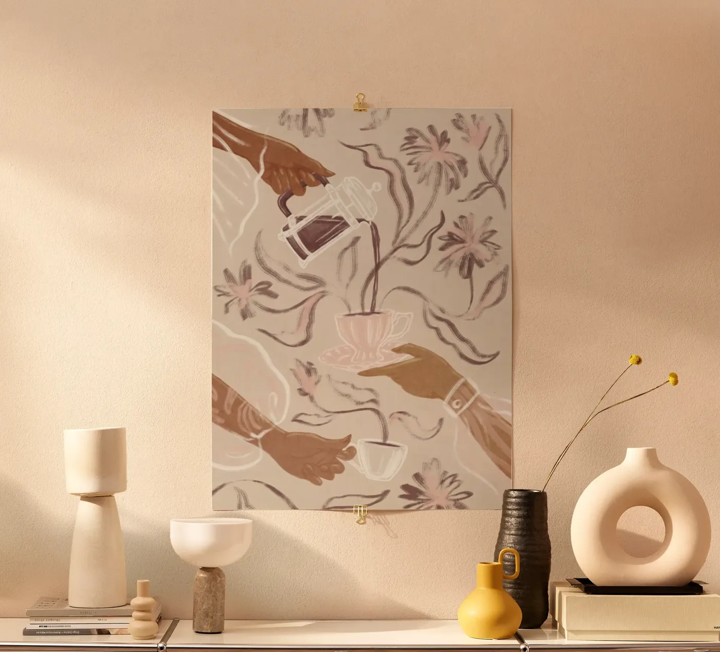 Kaffee-Abend Poster von Jaureguiprint