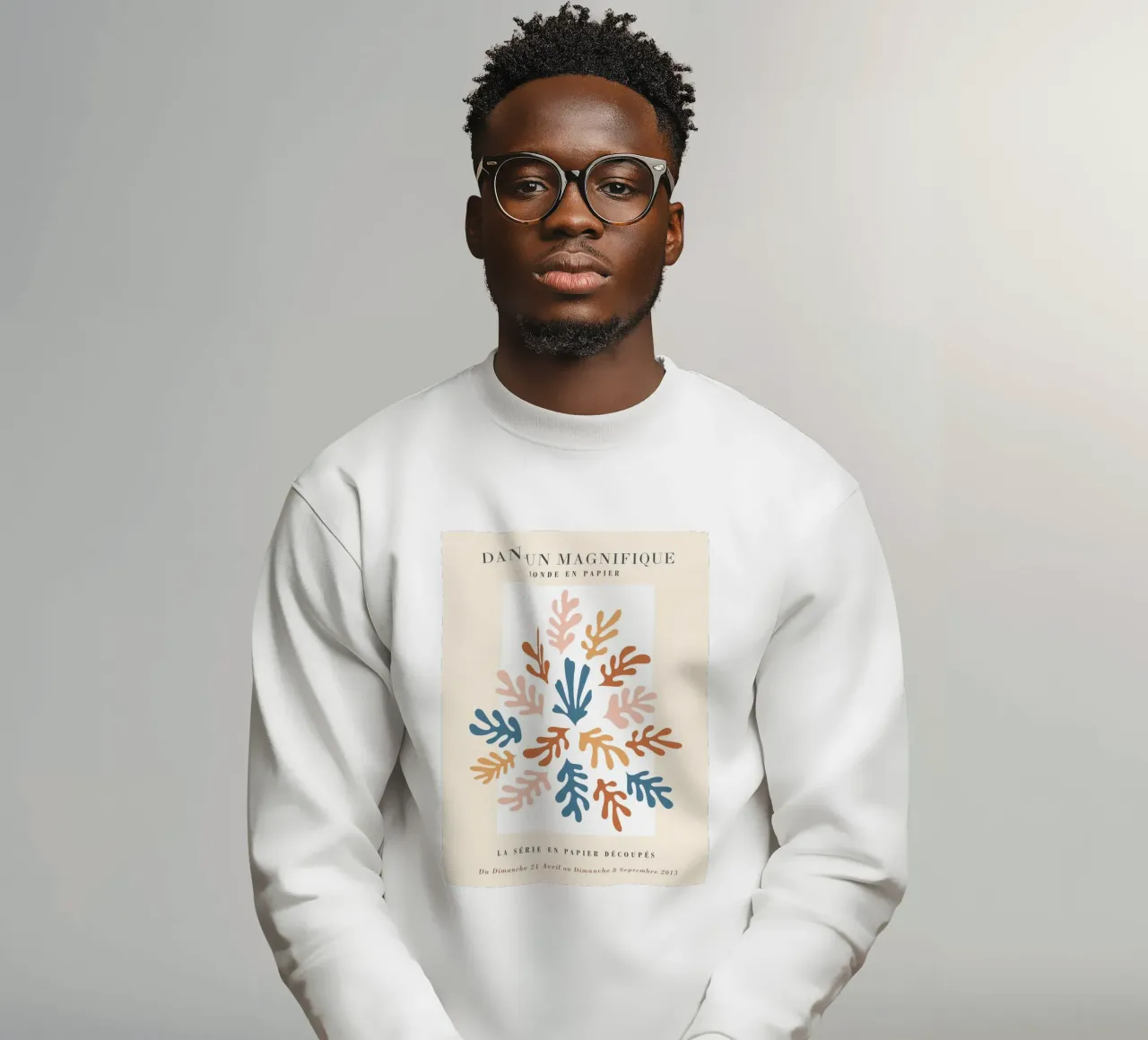 Paper art motif - Colourful abstract design sweatshirt by Whole©