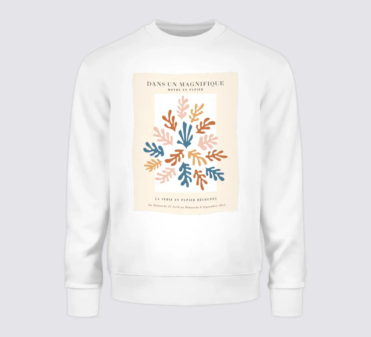 Paper art motif - Colourful abstract design sweatshirt by Whole©