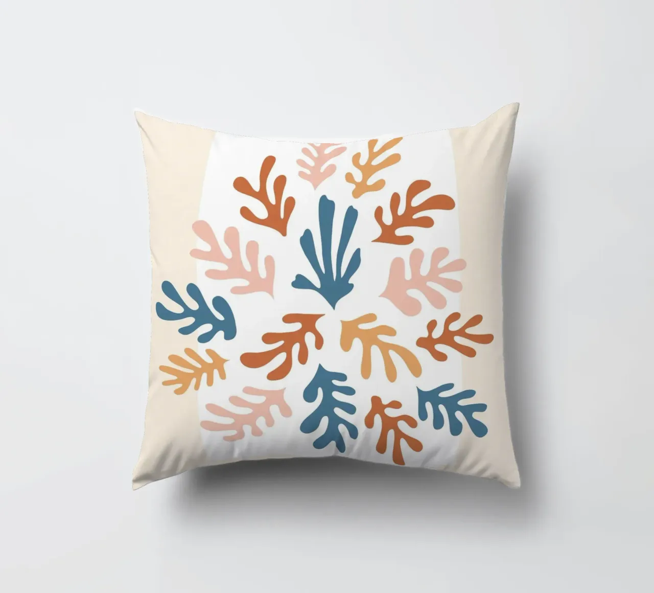 Paper art motif - Colourful abstract design decorative cushion by Whole©